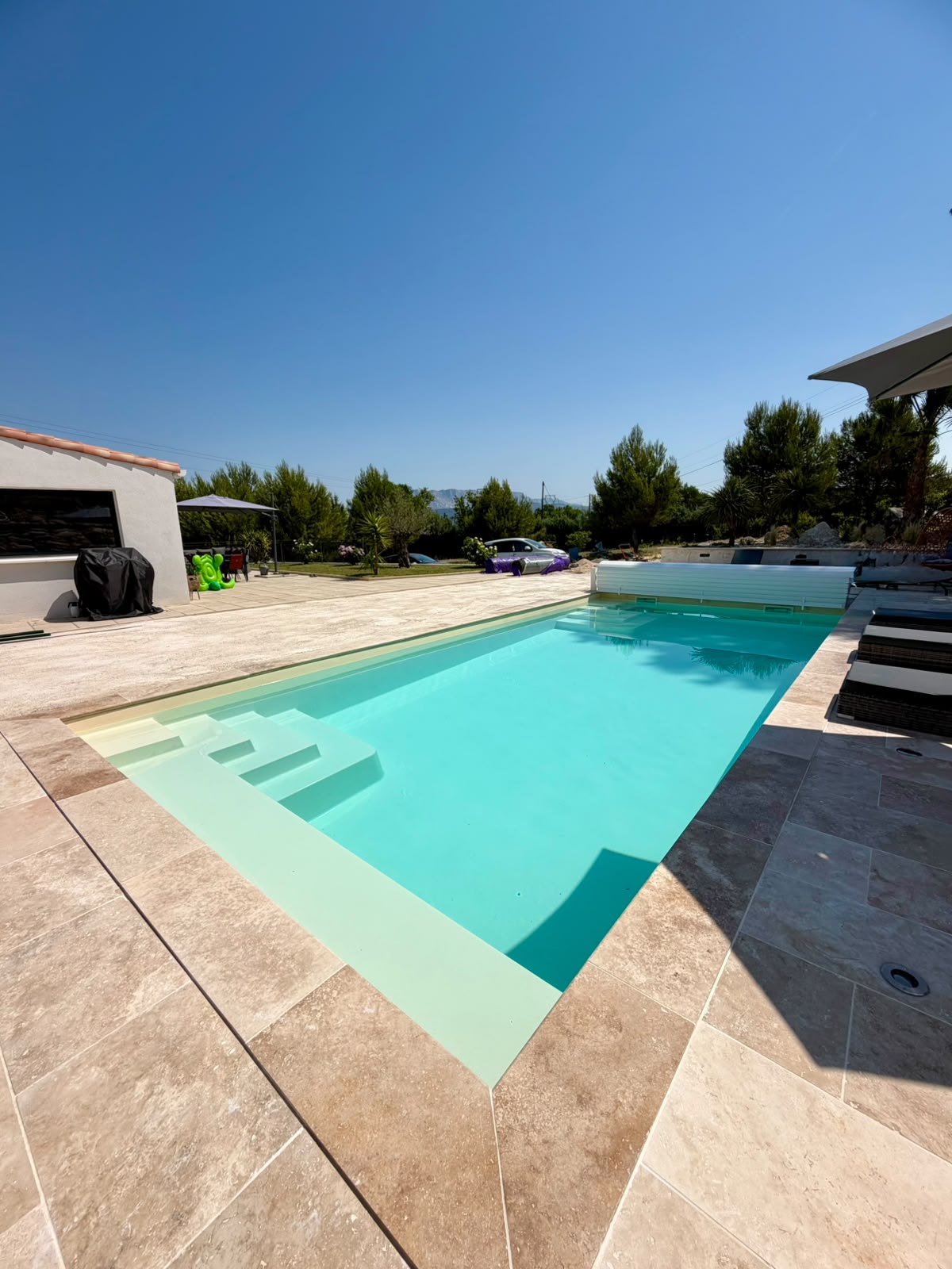Réalisation Piscinity — modèle En Vau · Sable